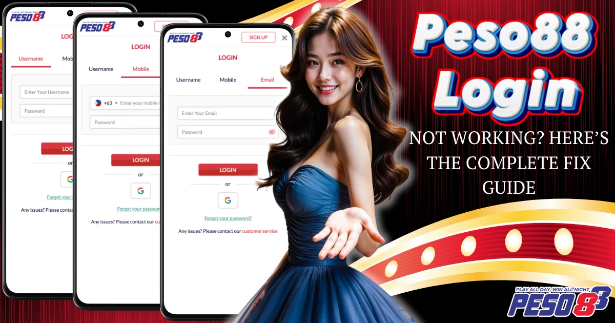 Peso88 Login Not Working? Here’s the Complete Fix Guide​